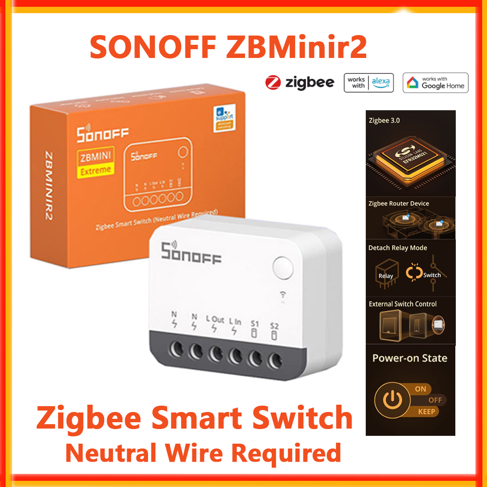 Sonoff Basic Switch - Interrupteur intelligent Zigbee SONOFF ZBMinir2, ZBMini