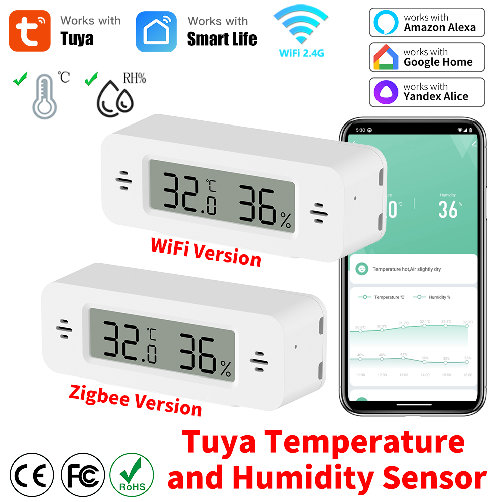 Home Automation Ideas - Tuya WiFi/Zigbee capteur de température et
