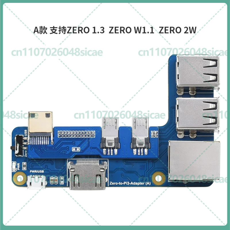 Pi Zero W Board - Carte d'extension d'interface Ethernet USB 2W