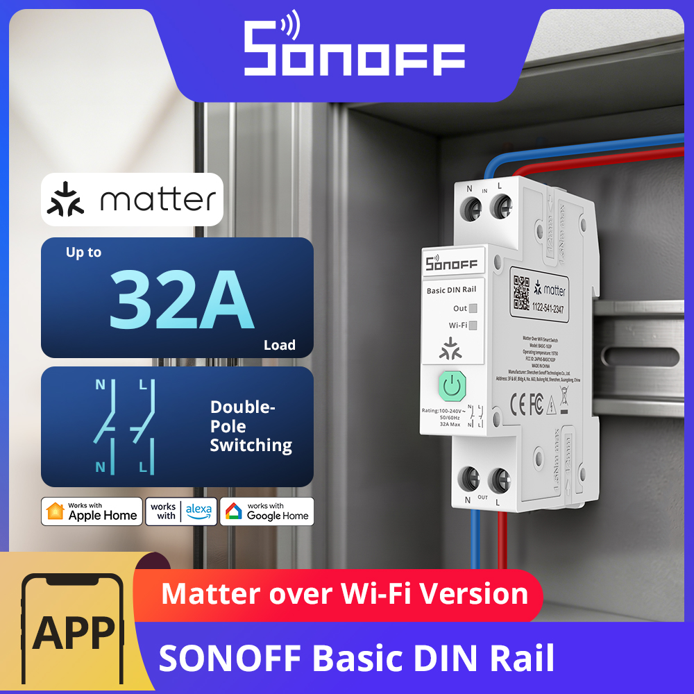 Interrupteur DIN à canal uniqu - Sonoff Basic Switch avis et prix