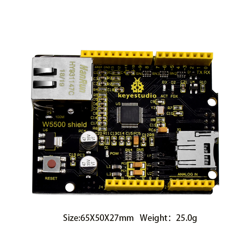 Keyestudio-Bouclier Ethernet W - Ethernet Module W5500 avis et prix