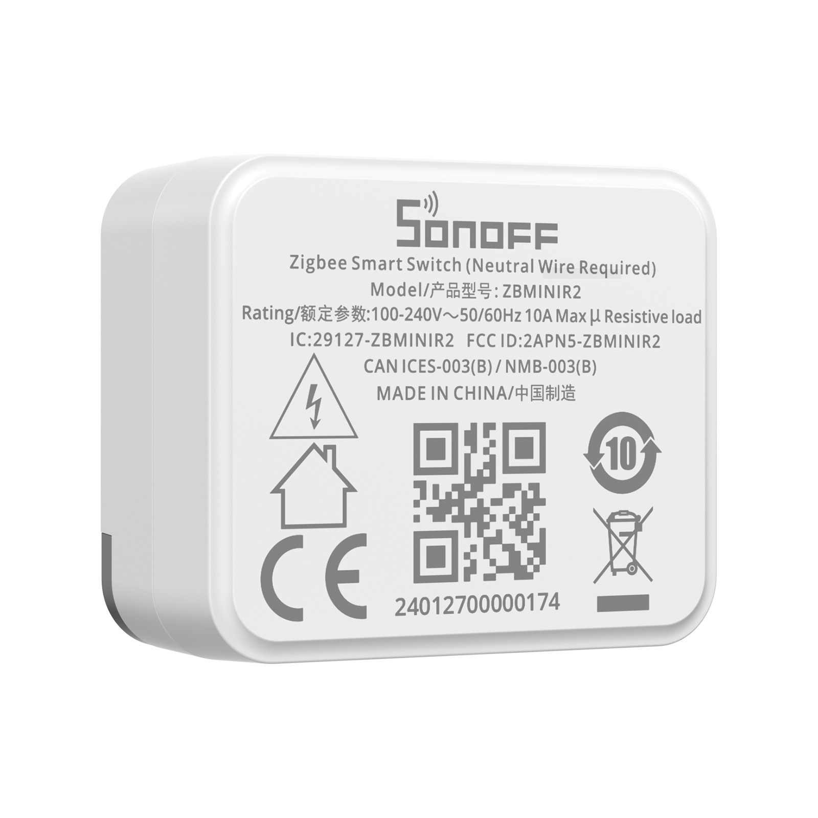 Interrupteur intelligent Zigbe - Sonoff Basic Switch avis et prix