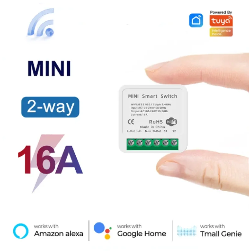 Mini interrupteur WiFi 16A, ap - Home Automation Ideas avis et prix